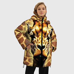 Куртка зимняя женская Жирафа, цвет: 3D-черный — фото 2