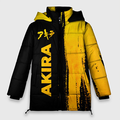 Женская зимняя куртка Akira - gold gradient: по-вертикали / 3D-Черный – фото 1