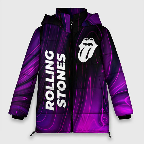 Женская зимняя куртка Rolling Stones violet plasma / 3D-Черный – фото 1