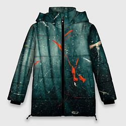 Куртка зимняя женская Тени и краски во тьме, цвет: 3D-черный
