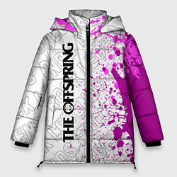 Куртка зимняя женская The Offspring rock legends: по-вертикали, цвет: 3D-черный