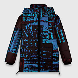 Куртка зимняя женская Рельеф камня, цвет: 3D-красный