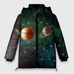 Куртка зимняя женская Планетная система, цвет: 3D-черный