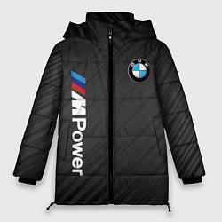 Куртка зимняя женская BMW power m, цвет: 3D-черный