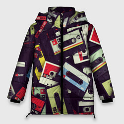 Куртка зимняя женская Кассета 90-е, цвет: 3D-светло-серый