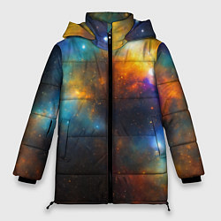 Куртка зимняя женская Небесная картина, цвет: 3D-черный