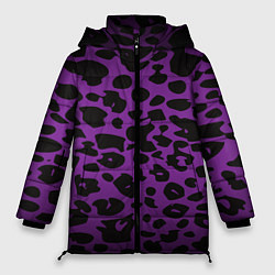 Женская зимняя куртка Фиолетовый леопард