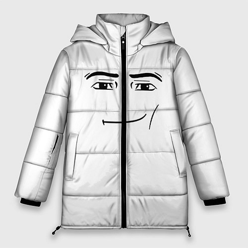 Женская зимняя куртка Одежда Man Face Roblox / 3D-Черный – фото 1