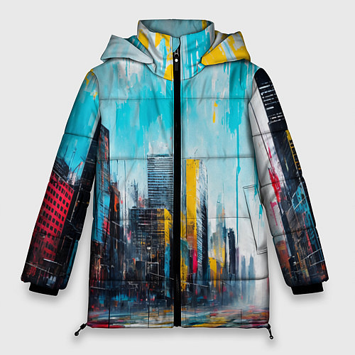 Женская зимняя куртка Палитра города / 3D-Черный – фото 1