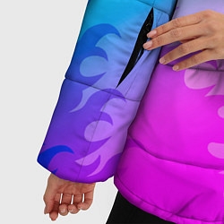 Куртка зимняя женская Thirty Seconds to Mars неоновый огонь, цвет: 3D-черный — фото 2