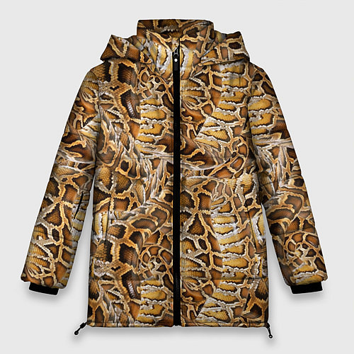 Женская зимняя куртка Змеиный клубок / 3D-Черный – фото 1