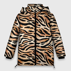 Куртка зимняя женская Тигровая окраска, цвет: 3D-черный