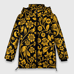 Женская зимняя куртка Золотая хохлома