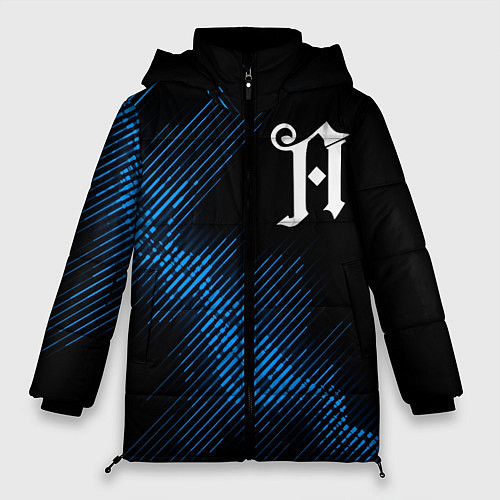 Женская зимняя куртка Architects звуковая волна / 3D-Черный – фото 1