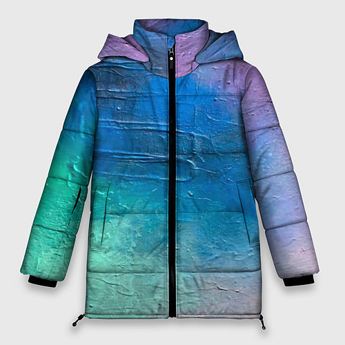 Женская зимняя куртка Пудра и голубые краски / 3D-Красный – фото 1