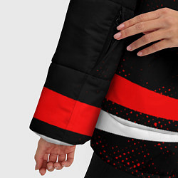 Куртка зимняя женская Ведьмак - спортивная униформа, цвет: 3D-черный — фото 2