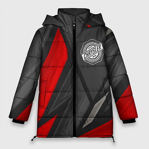 Женская зимняя куртка Chrysler sports racing / 3D-Черный – фото 1