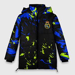 Куртка зимняя женская Реал Мадрид фк, цвет: 3D-черный