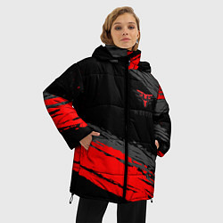Куртка зимняя женская Heroic black, цвет: 3D-красный — фото 2