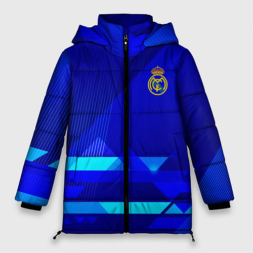 Женская зимняя куртка Реал Мадрид фк эмблема / 3D-Черный – фото 1