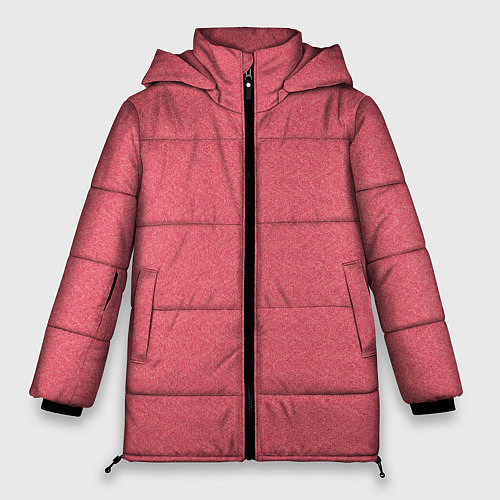 Женская зимняя куртка Текстура коралловый волны рябь / 3D-Черный – фото 1