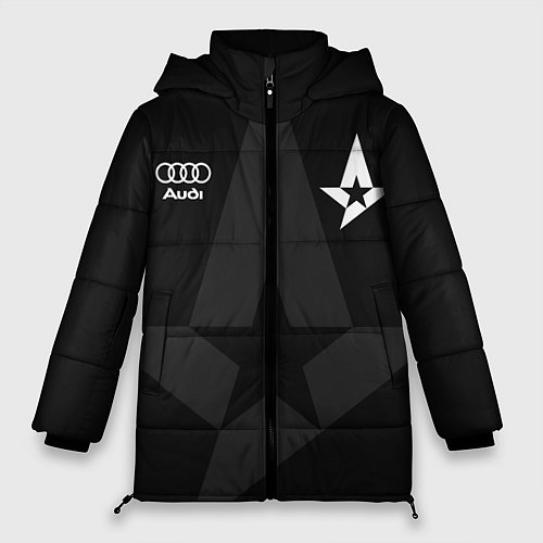 Женская зимняя куртка Форма Astralis black / 3D-Светло-серый – фото 1