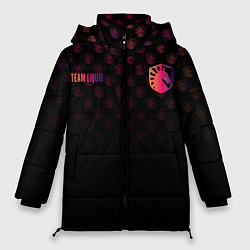 Куртка зимняя женская Team Liquid pattern, цвет: 3D-красный