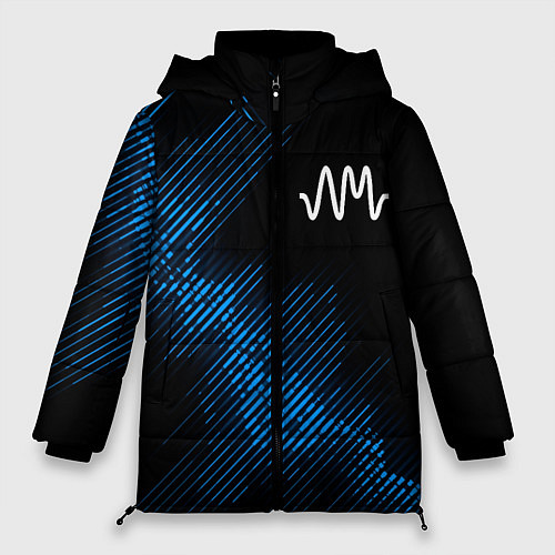 Женская зимняя куртка Arctic Monkeys звуковая волна / 3D-Черный – фото 1