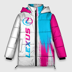Женская зимняя куртка Lexus neon gradient style: по-вертикали