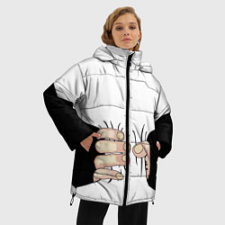Куртка зимняя женская Рука сжимает талию, цвет: 3D-светло-серый — фото 2