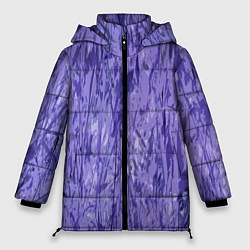 Куртка зимняя женская Абстракция сиреневый, цвет: 3D-светло-серый