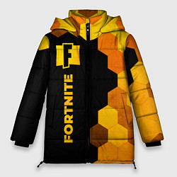 Женская зимняя куртка Fortnite - gold gradient: по-вертикали