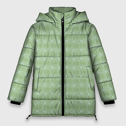 Женская зимняя куртка Мятный вихрь / 3D-Черный – фото 1