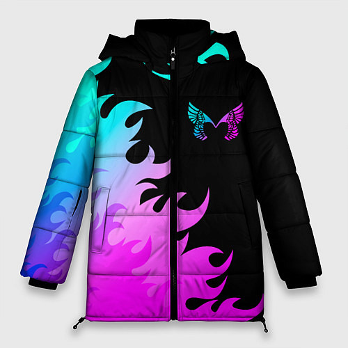Женская зимняя куртка Placebo неоновый огонь / 3D-Черный – фото 1