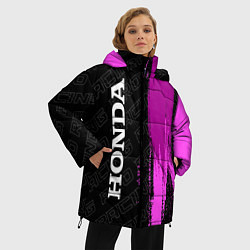 Куртка зимняя женская Honda pro racing: по-вертикали, цвет: 3D-черный — фото 2