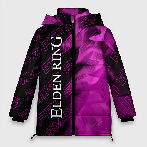 Женская зимняя куртка Elden Ring pro gaming: по-вертикали / 3D-Черный – фото 1