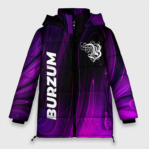 Женская зимняя куртка Burzum violet plasma / 3D-Черный – фото 1