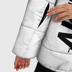 Куртка зимняя женская Akira glitch на светлом фоне: по-вертикали, цвет: 3D-черный — фото 2