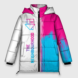 Куртка зимняя женская The Neighbourhood neon gradient style: по-вертикал, цвет: 3D-черный