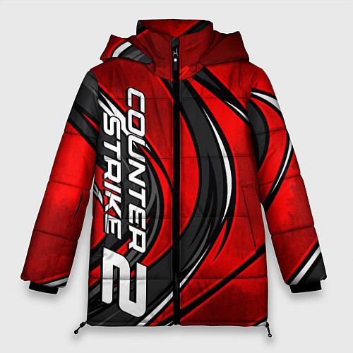 Женская зимняя куртка Counter strike 2- red beast / 3D-Черный – фото 1