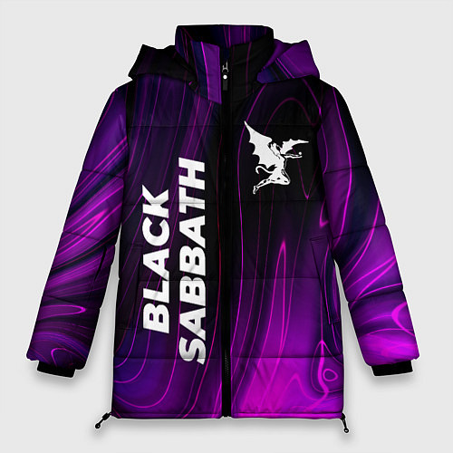 Женская зимняя куртка Black Sabbath violet plasma / 3D-Черный – фото 1