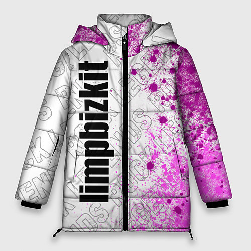 Женская зимняя куртка Limp Bizkit rock legends: по-вертикали / 3D-Черный – фото 1