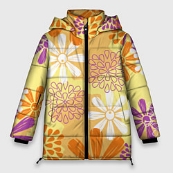 Куртка зимняя женская Ромашкин день, цвет: 3D-черный