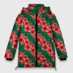 Куртка зимняя женская Фишки для ставок, цвет: 3D-светло-серый