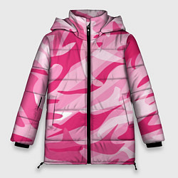 Куртка зимняя женская Камуфляж в розовом, цвет: 3D-светло-серый