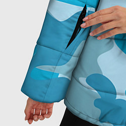 Куртка зимняя женская Камуфляж военный синий, цвет: 3D-светло-серый — фото 2