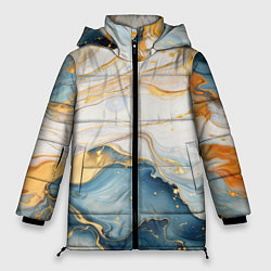 Женская зимняя куртка Мраморная абстракция