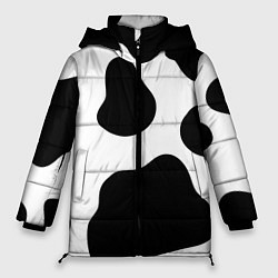 Женская зимняя куртка Принт - пятна коровы