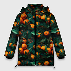 Женская зимняя куртка Яркие апельсины