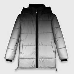Куртка зимняя женская Black and white gradient, цвет: 3D-красный